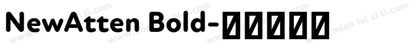 NewAtten Bold字体转换